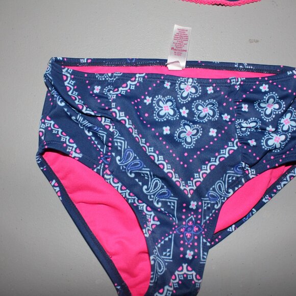 Blue & Pinki 2 Pcs Justice Bikini Swimsuit Size 8 - Picture 3 of 11